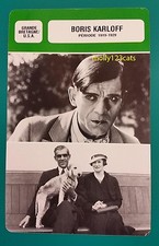 British Horror Film Actor Boris Karloff (Period 1919-29)  French Film Trade Card