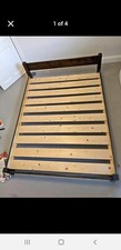 Warren Evans Dark Wooden King Size Bed Frame