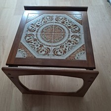 Mid Century Danish G Plan style Tiled Top side table