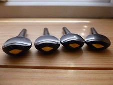 EBONY VIOLIN PEGS WITH BRASS INLAY, 4 PIECES, SWISS STYLE, 4/4 SIZE, FROM UK!