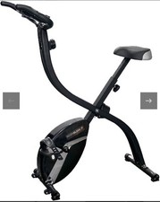 NEW Roger Black Folding Exercise Bike – 8 Resistance Levels, Space Saver, LCD