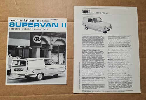 Reliant regal supervan - supervan, ii
