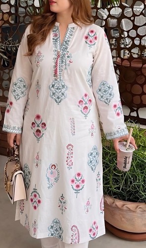 Khaadi women white floral - white,