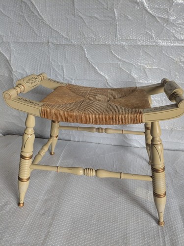 Vintage hitchcock footstool - vintage,