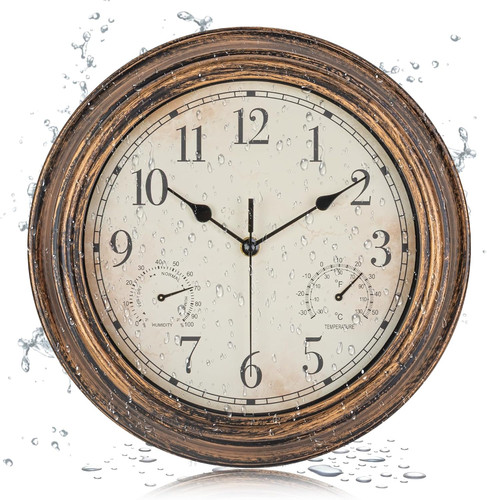 Outdoor garden wall clock - wall,
