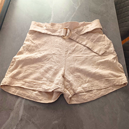 Primark beige shorts elastic - beige,