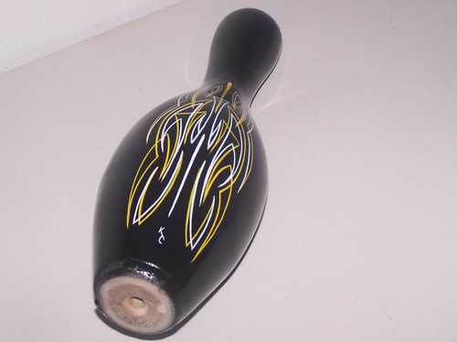Hand painted pinstripe bowling - hand,