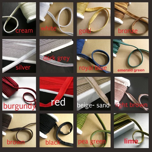 Flanged piping cord 5mm - flanged,