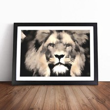 Lion Framed Canvas Wall Art