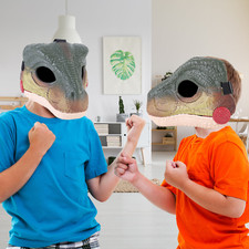 Dinosaur Mask Dino Masks Moving Jaw Sound Halloween Decorations Costume