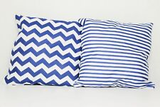 2pack baby pillows filled patterned cushions 4 pram cot bed navy chevron 1 year+