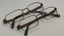 2x Rectangular Metal Glasses Frames Brown Specsavers Moses