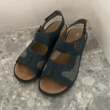 RIEKER TWO TONE NAVY SANDAL