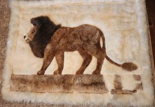 LARGE 65 X 52 ALPACA WOOL FUR