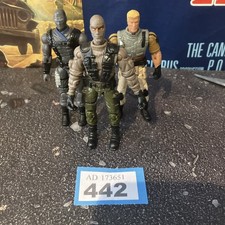 Gi Joe X 3  - 2003 Hasbro Action Figures Vintage