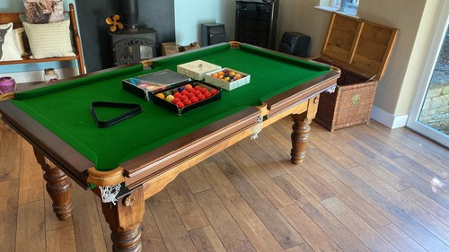 Slate bed snooker - slate, table