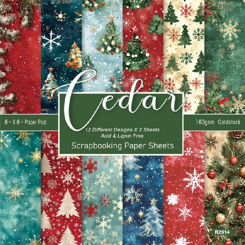24pcs cedar snowflake - 24pcs,