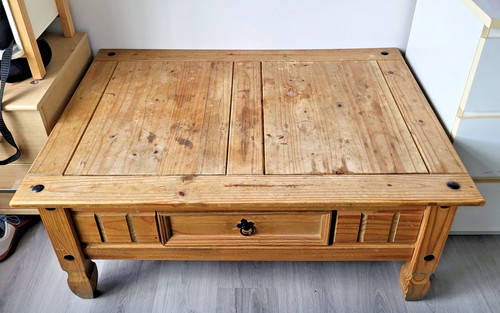 Corona solid pine coffee table - corona,