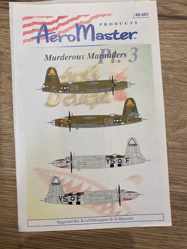 Aeromaster decals b 26 - decals, b-26