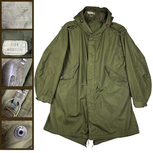 Vintage military parka shell - military,