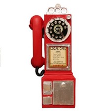 Vintage telephone model - telephone, booth