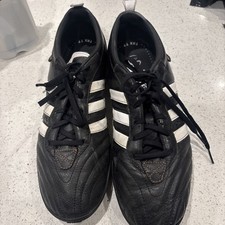 Rare Retro adidas football Trainers, Uk 9   TRX TF     Black   #m93