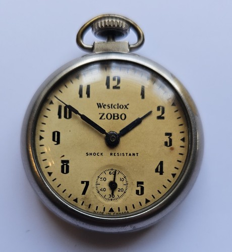 Vintage westclox zobo pocket - westclox,