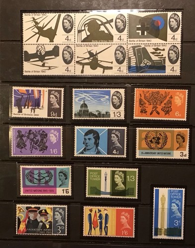 Qe2 pre decimal mnh - gb,