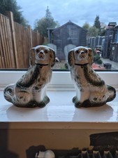 Staffordshire King Charles Spaniel Porcelain Pair Of Dogs