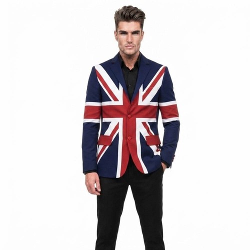 Mens union jack blazer flag - uk,