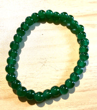 Natural Pretty Tsavorite & Green Garnet Bead Bracelet - 7” 17cm - CA469