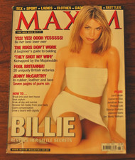BILLIE PIPER MAXIM JUNE 2000 DR WHO WEDNESDAY INTEREST & JENNY MCCARTHY VGC