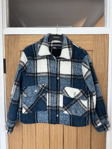 Zara blue white - black, plaid