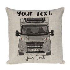 Personalised Cushion Swift Motorhome, Camper Van Cushion Avalable In Colours