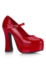 Demoniacult Dolly-50 Red Patent Platform Mary Jane Shoes IN-STOCK