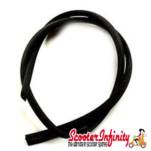 Legshield rubber trim - rubber, (1650mm)