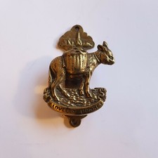 Antique Clovelly Donkey brass door knocker Hartland Point Lighthouse c1900
