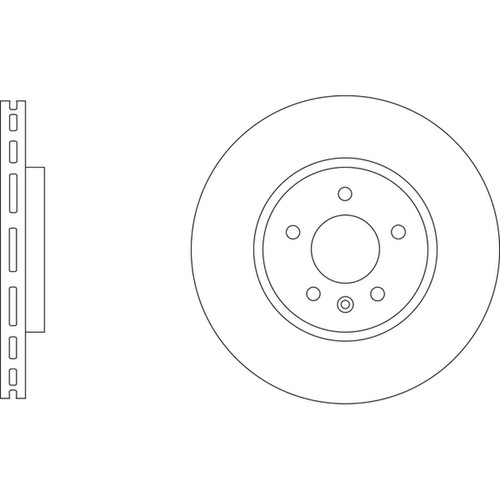 Brake discs vented for opel - 2x,