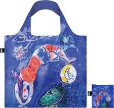 LOQI Tote Marc Chagall The Blue Circus Fun Artistic Large Shopping Bag