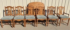 Vintage Solid Oak Dining Set