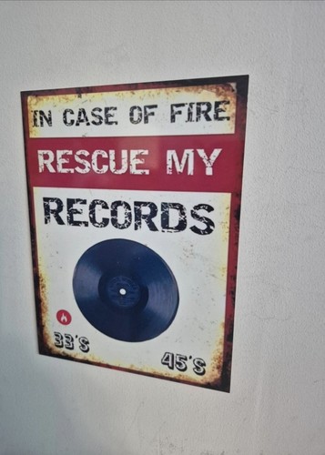 Case fire vinyl records - case, of