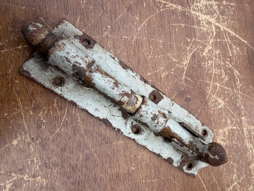 Victorian iron door lock - victorian,