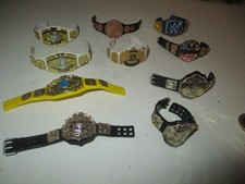 WWE BUNDLE - Wrestling Belts for WWE Wrestling figures 10 WRESTLING BELTS (LOT4)