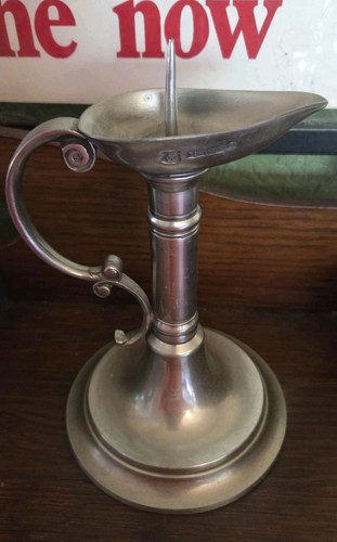 Pewter candle holder - holder, ae