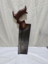 Vintage 12 blade " steel  backed dovetail tenon saw, old tool by  BETTS & CO