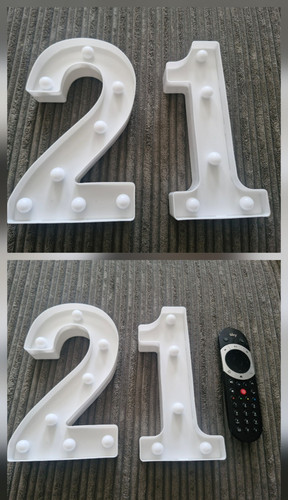 Led light number marquee - led,