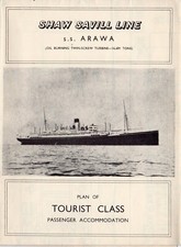 1947 Shaw Savill Tourist Class
