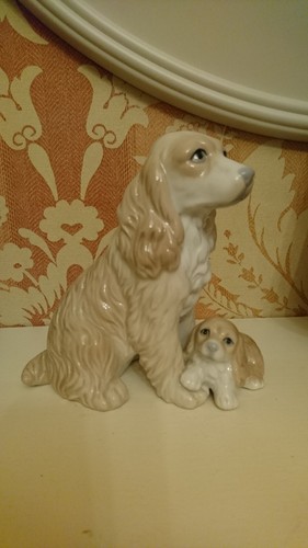 Ceramic cocker spaniel with - spaniel,