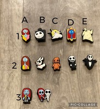 the nightmare before christmas croc charm ~jack skellington~sally