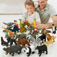 New 12Pcs Animal Model Plastic Figures Jungle Wild Ocean Zoo Animal Playset Toys
